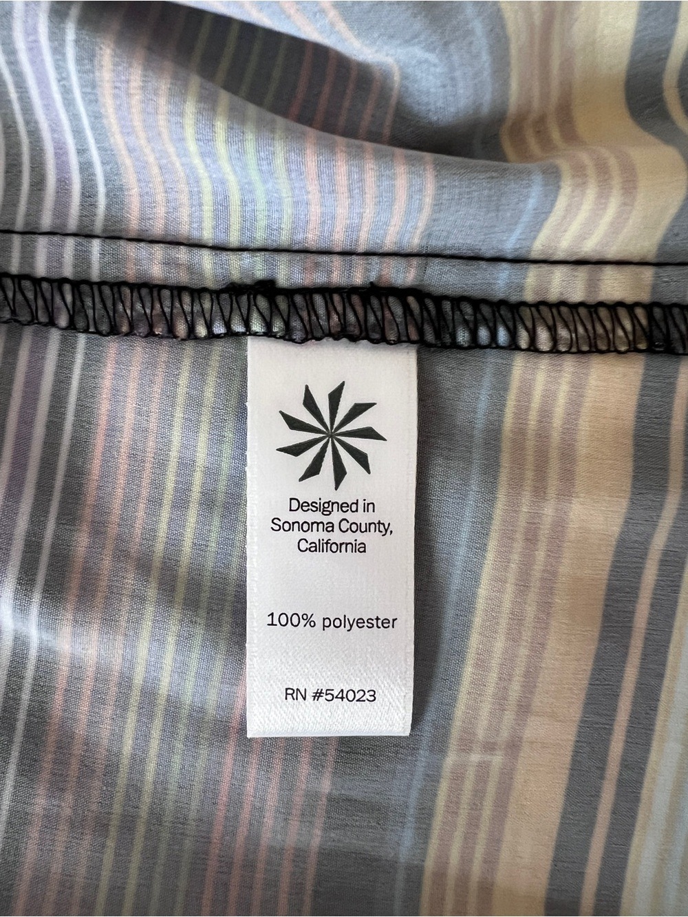 Athleta Havana Rainbow Stripe Midi Dress - Size Large - Picture 6 of 8
